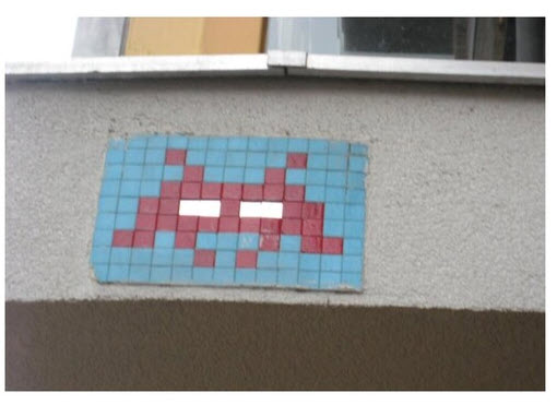 Space Invader Mural