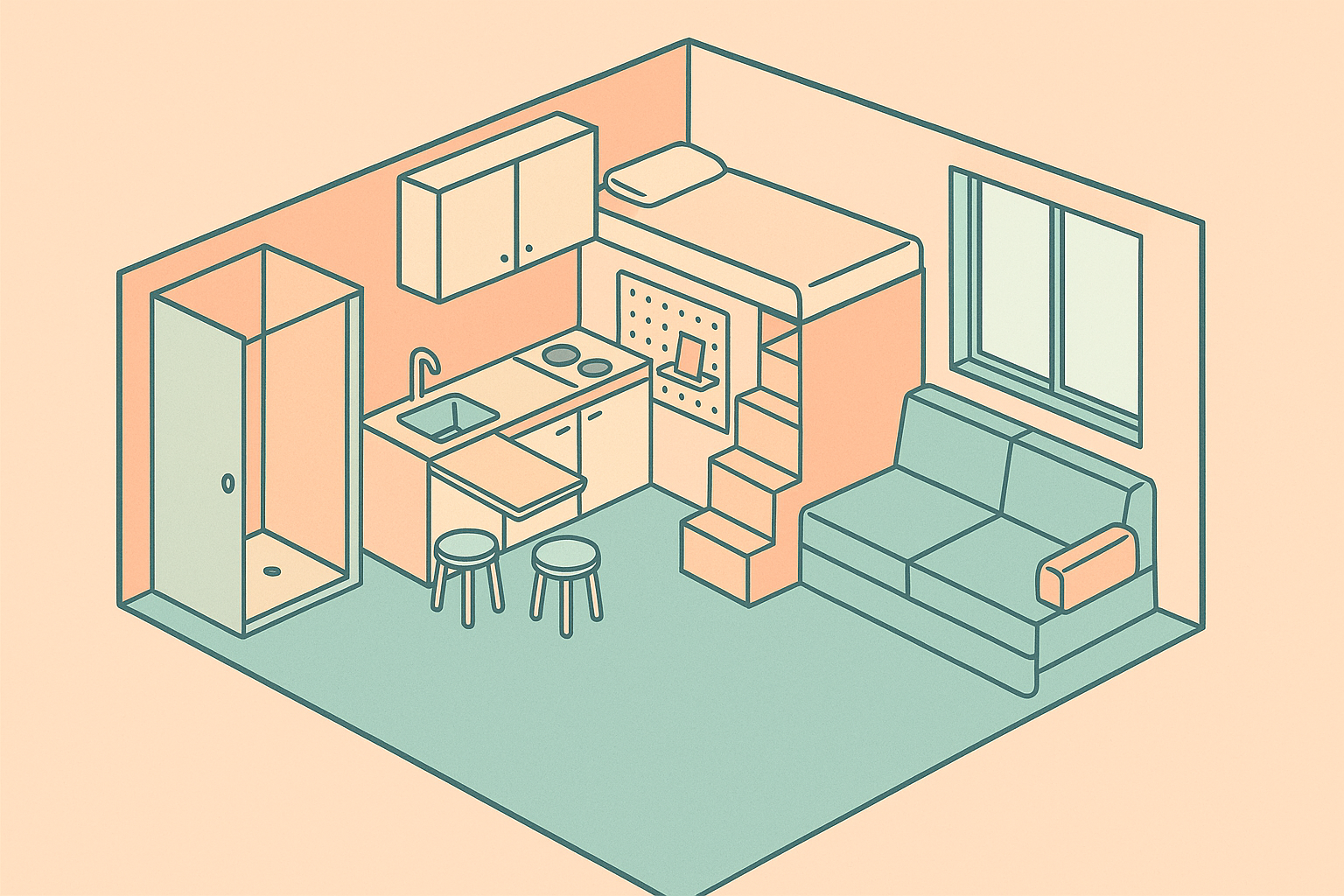 Micro apartment small apartment image